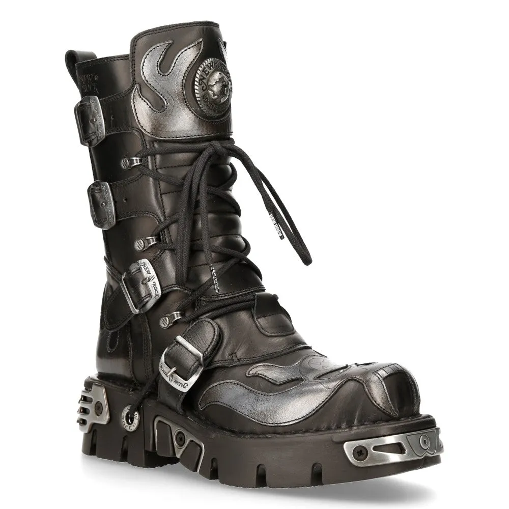 107-S2 Flame Gothic Boots