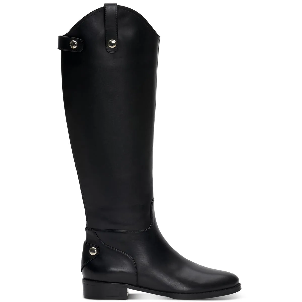 Aleah Womens Leather Side Zip Knee-High Boots