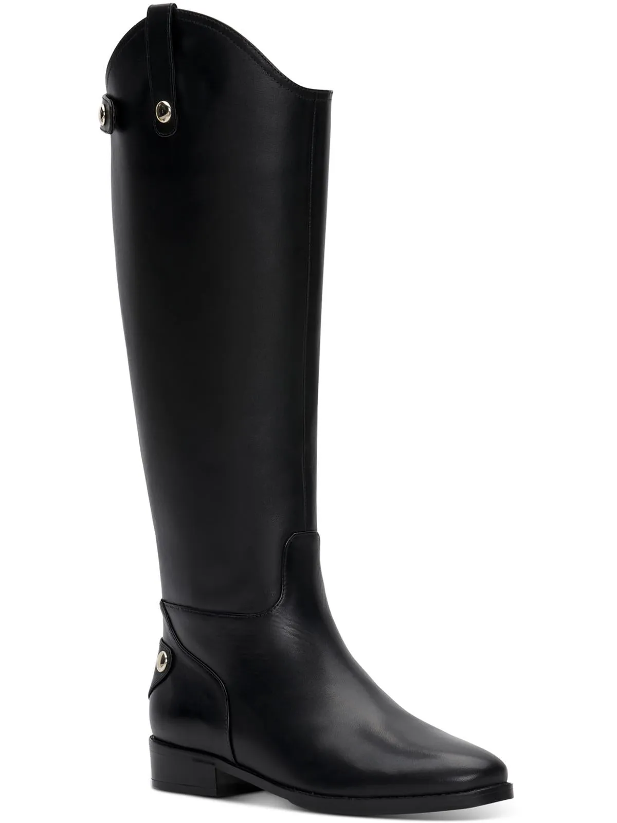 Aleah Womens Leather Side Zip Knee-High Boots