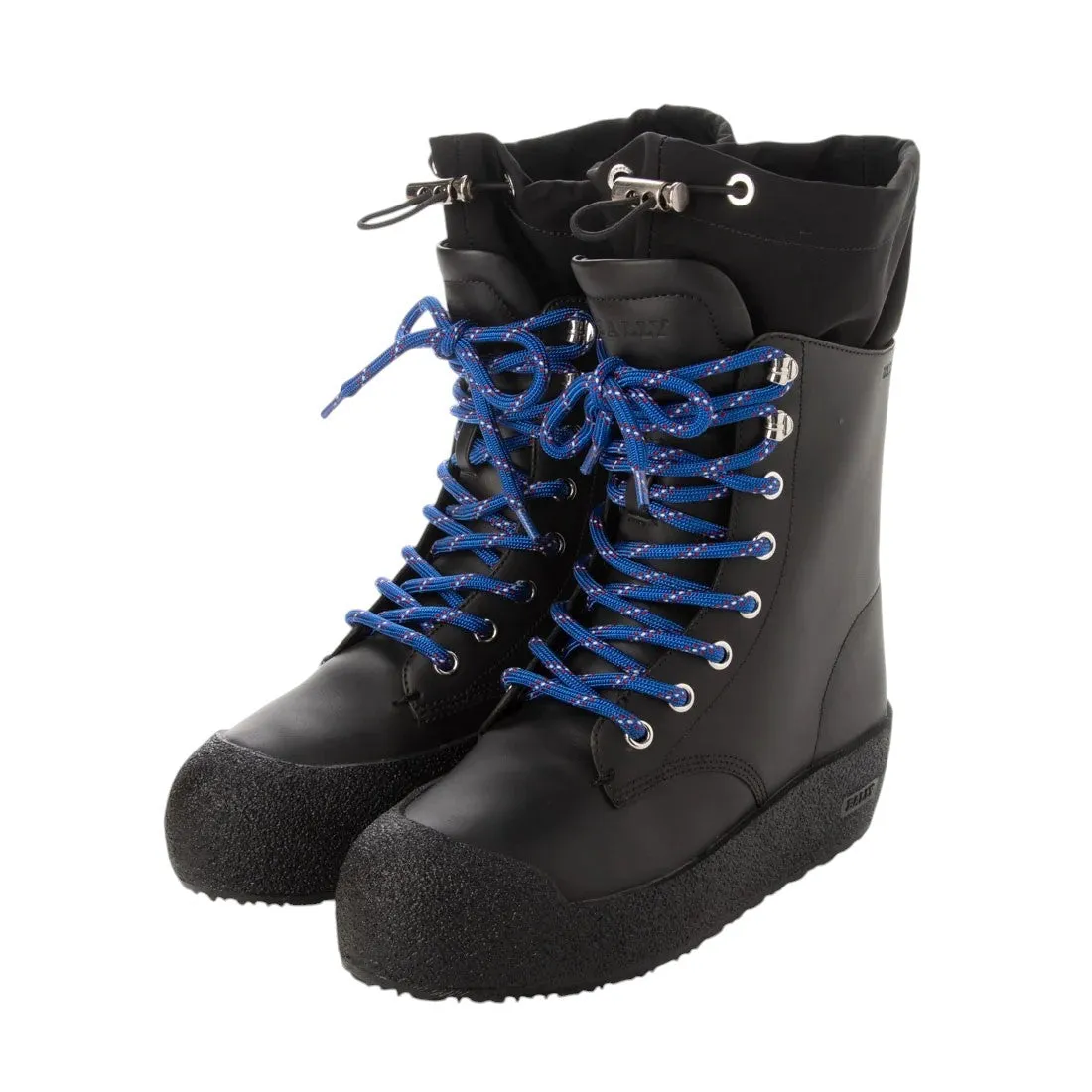 Bally Cutter 6228415 Men's Black Shearling-Lined Leather Boot