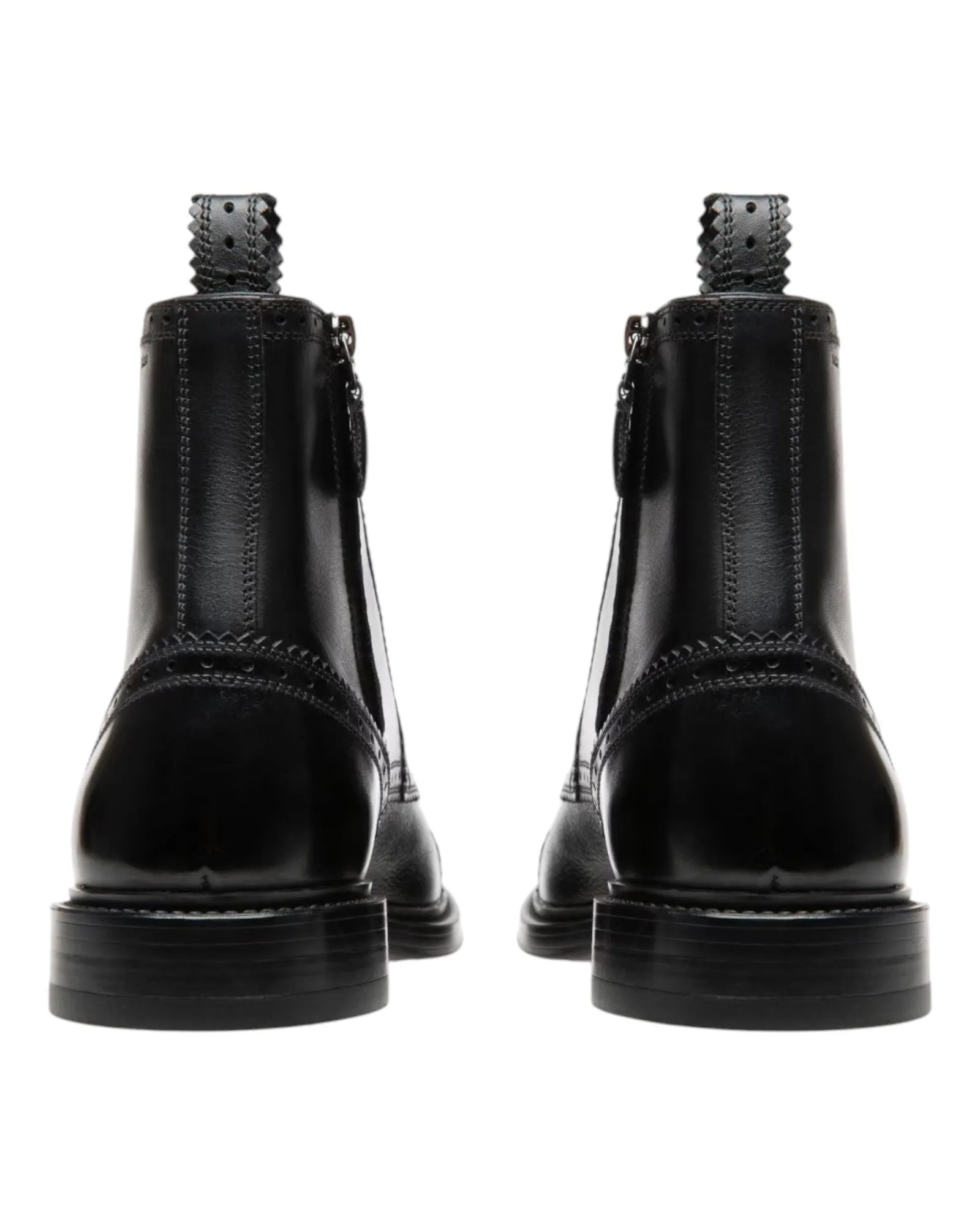 Bally Nicoldon 6301514 Men's Black Calf Plain Leather Boots