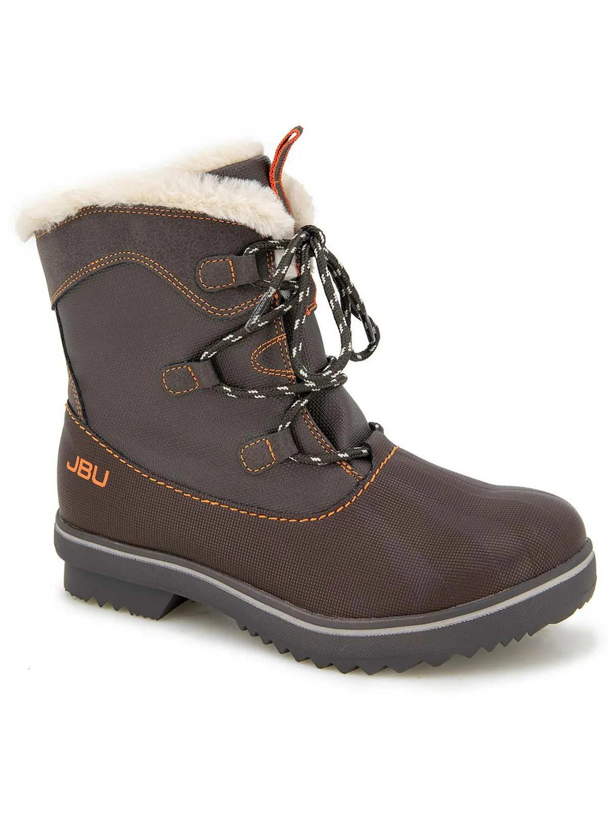 Brisky Womens Faux Leather Cold Weather Winter & Snow Boots