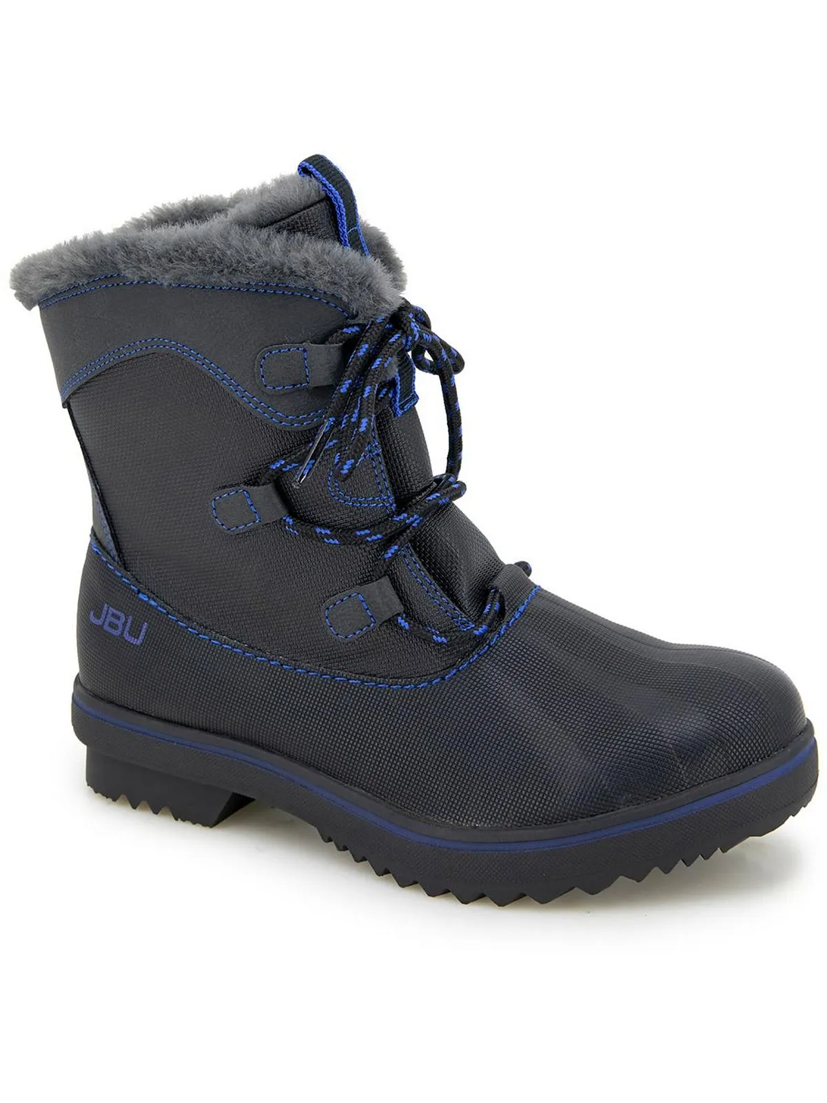 Brisky Womens Faux Leather Cold Weather Winter & Snow Boots
