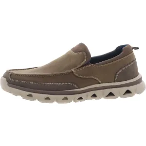 COBAN Mens Contrast Trim Canvas Slip-on Shoes