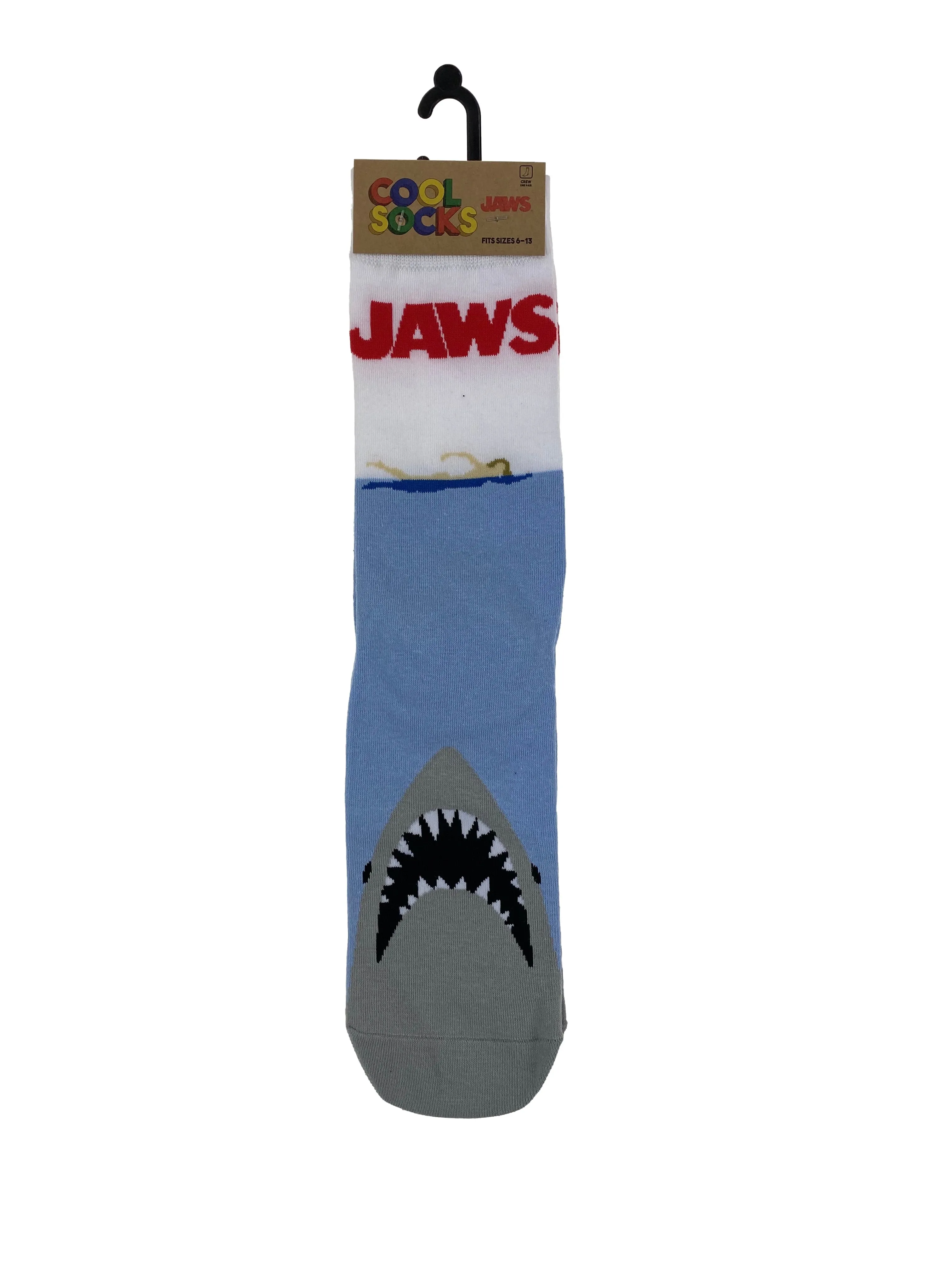 Cool Socks Mens Crew Jaws Swimmer