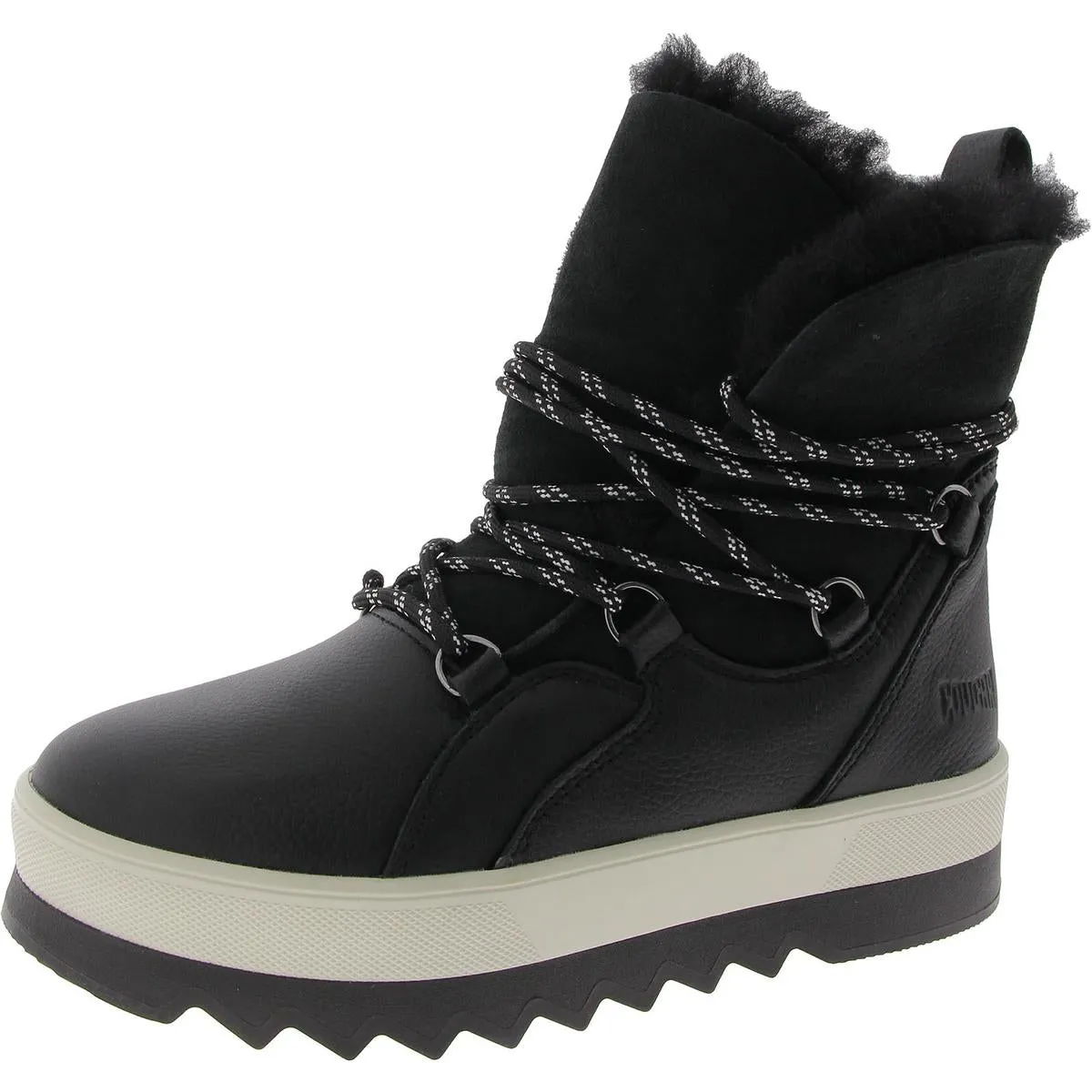 Five Womens Leather Lace-Up Winter & Snow Boots