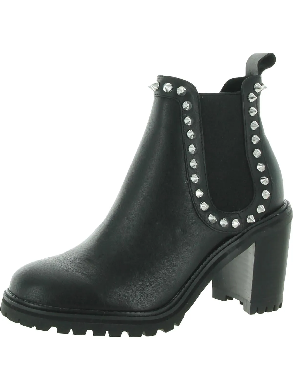 Genoa Womens Leather Studded Chelsea Boots