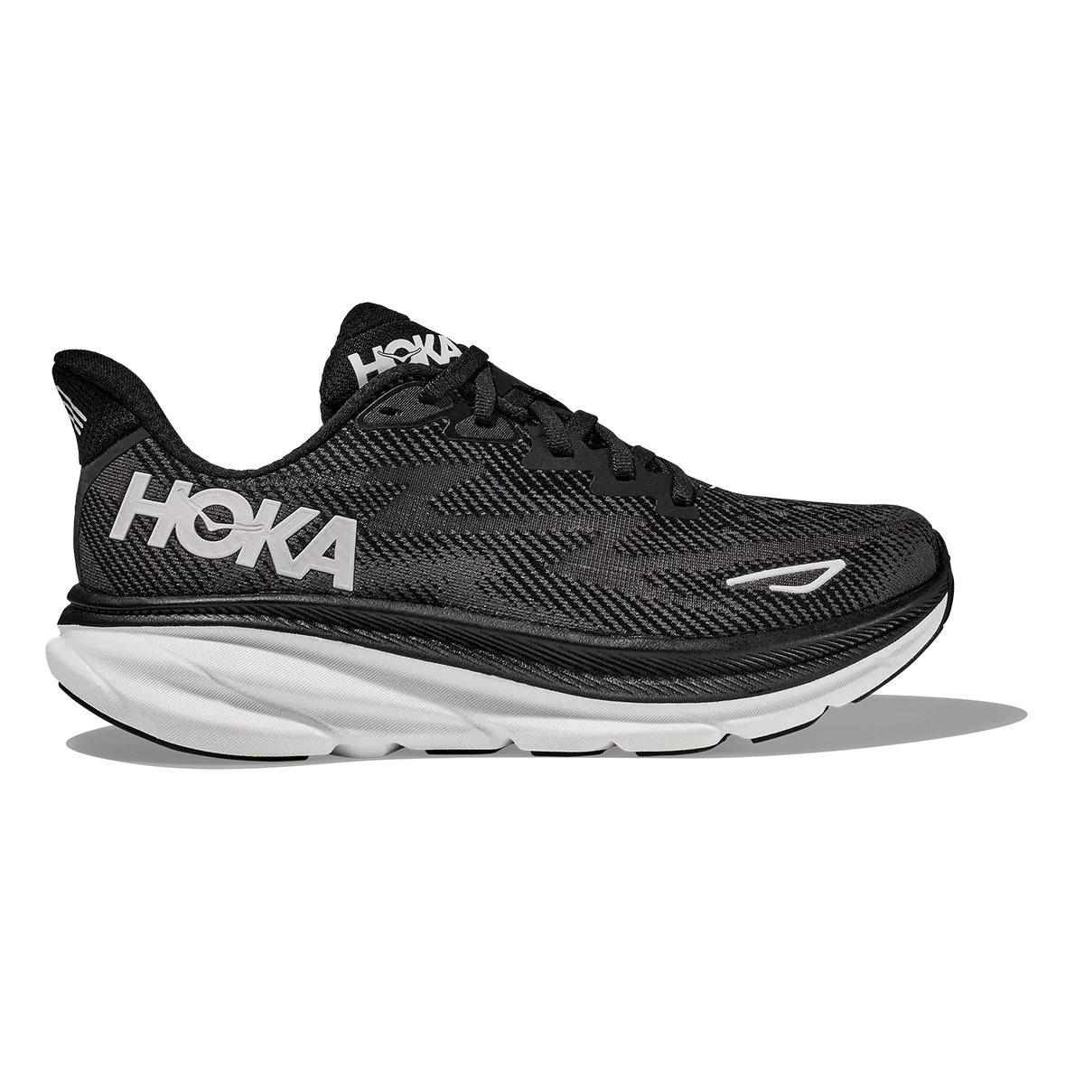 Hoka Clifton 9 - Black - White