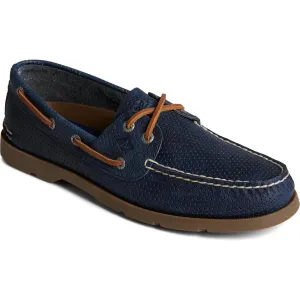Leeward Mens Solid Man Made Boat Shoes