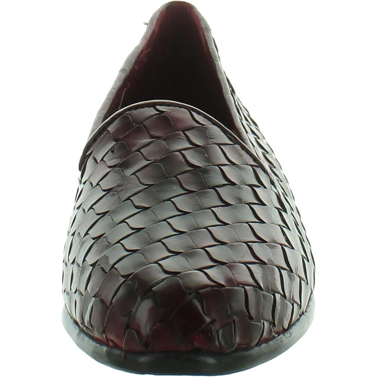 Lizette Womens Patent Leather Slip On Loafers