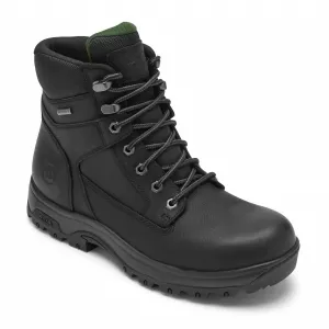 Men's 8000Works Waterproof 6" Plain Toe Boot - Medium Width In Black