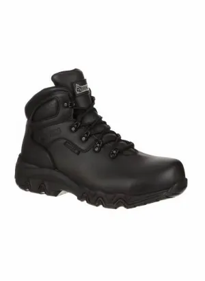 Men's Bigfoot Composite Toe Waterproof Work Boot - Extra Wide In Black