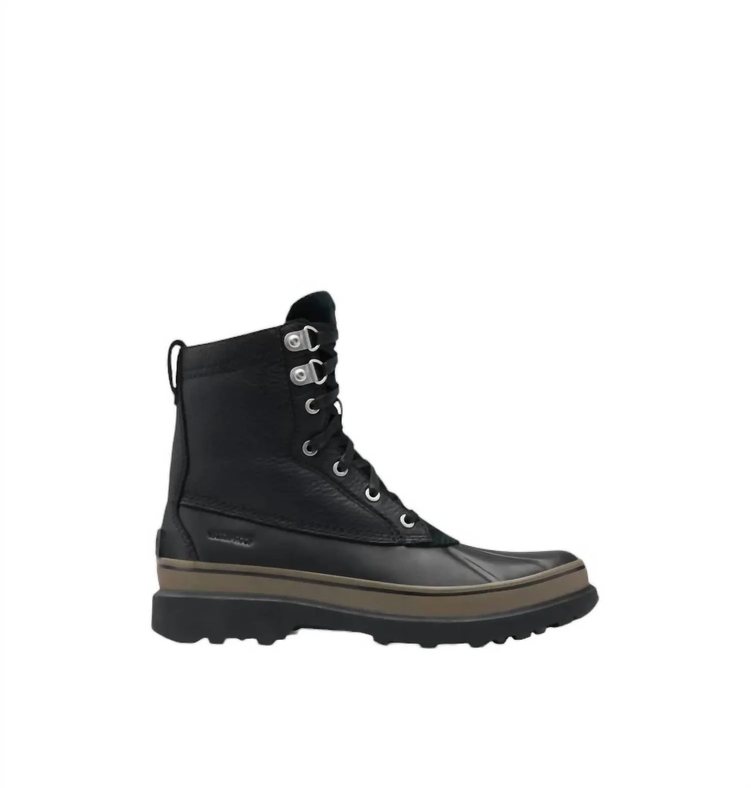 Men's Caribou Storm Waterproof Fashion Boots In Black, Mud