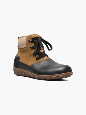 Men's Classic Casual Rain Boots In Cognac Multi