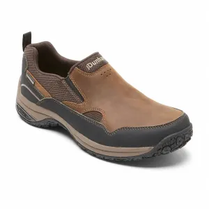 Men's Cloud Plus Waterproof Slip-On Shoes In Brown