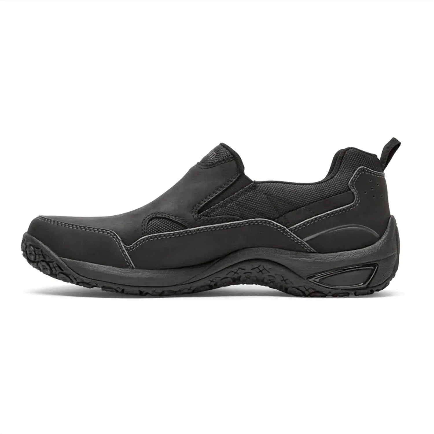 Men's Cloud Plus Waterproof Slip-On Shoes - Wide In Black