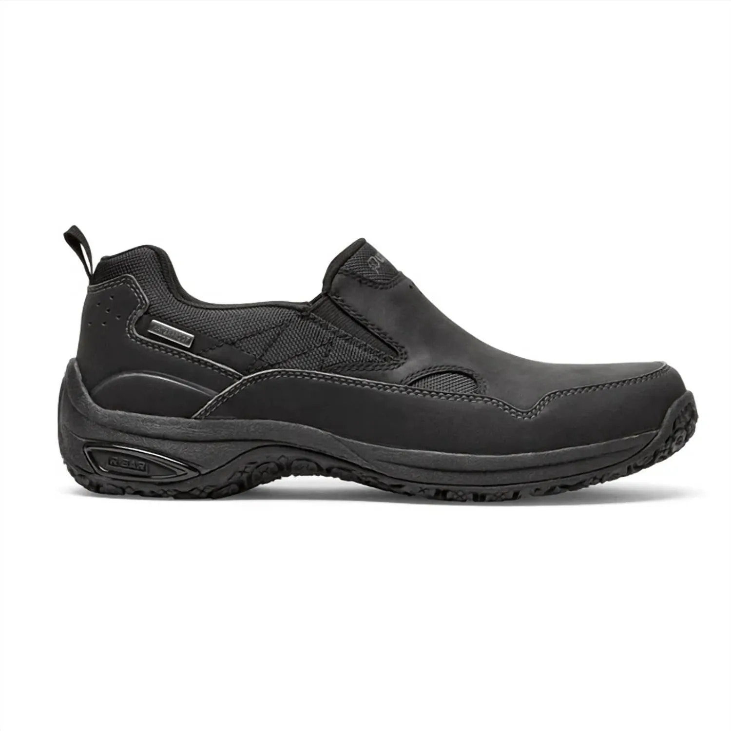 Men's Cloud Plus Waterproof Slip-On Shoes - Wide In Black