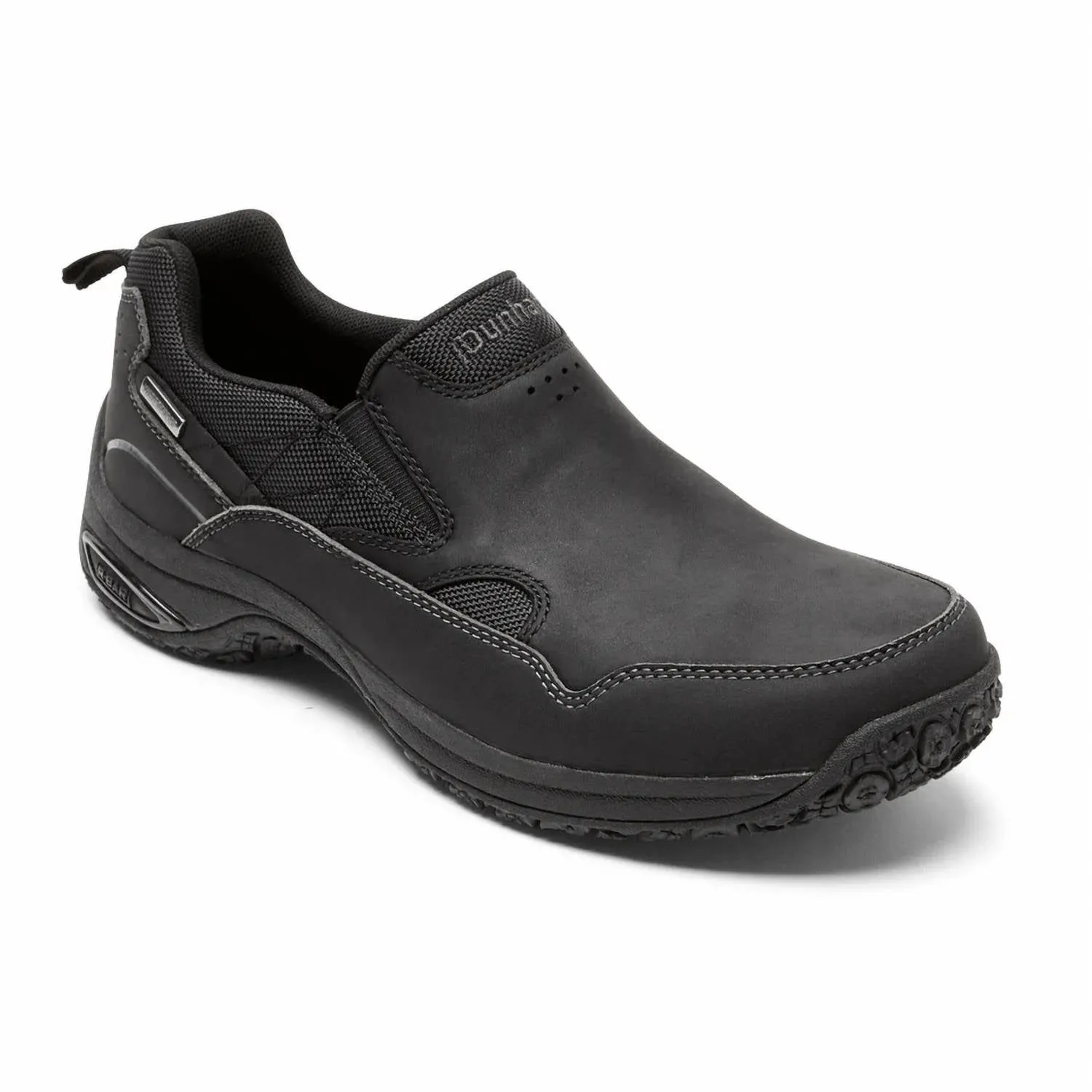 Men's Cloud Plus Waterproof Slip-On Shoes - Wide In Black