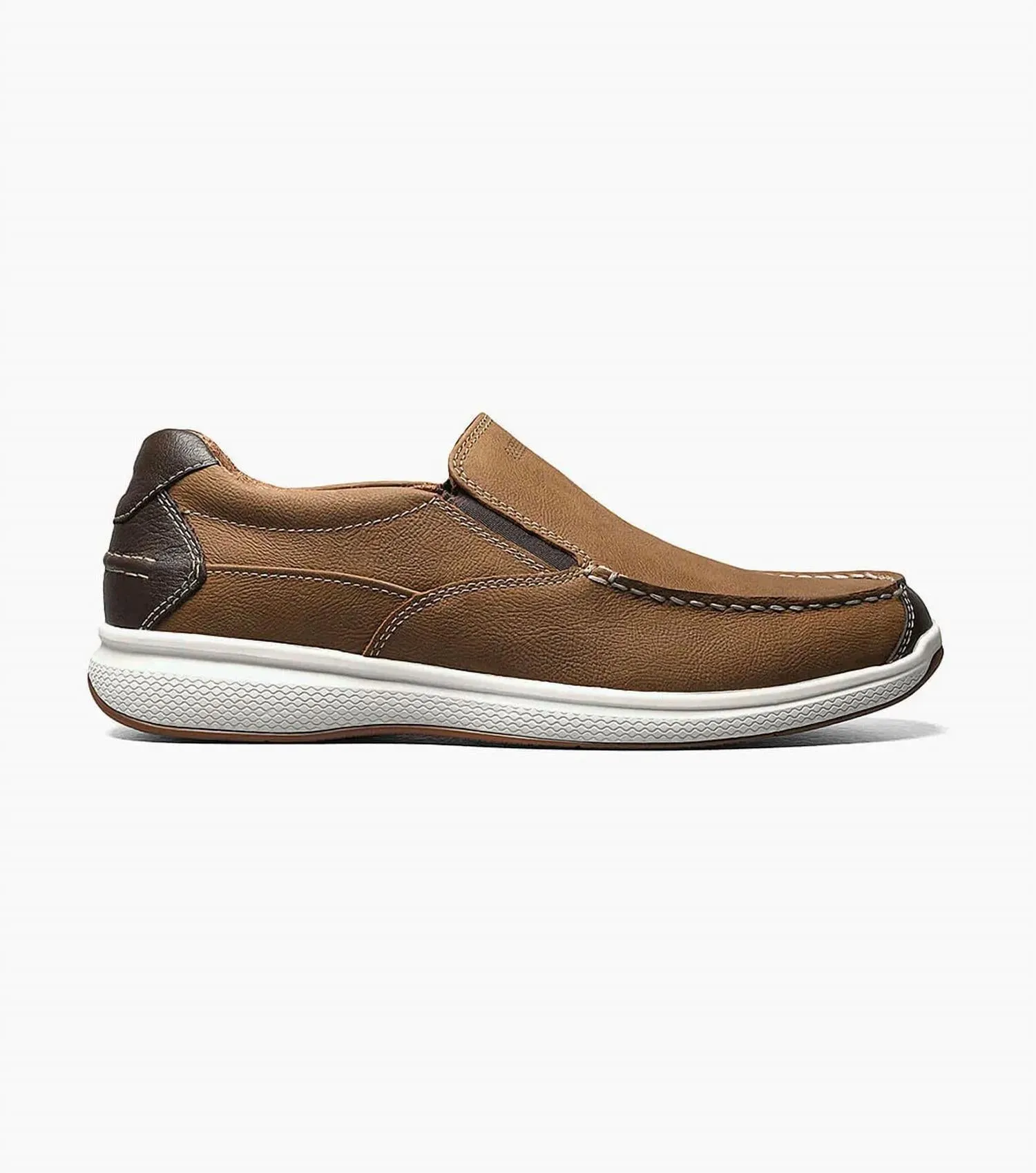 Men's Great Lakes Moc Toe Slip On - Wide Width In Stone