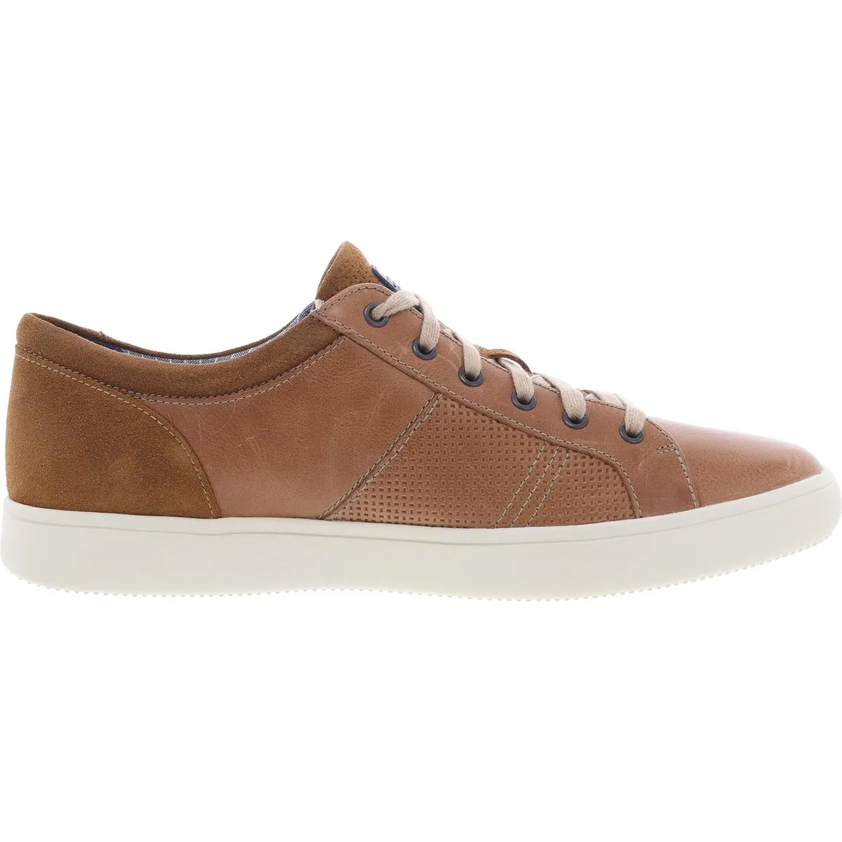 Mens Lace-Up Leather Casual And Fashion Sneakers