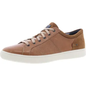 Mens Lace-Up Leather Casual And Fashion Sneakers