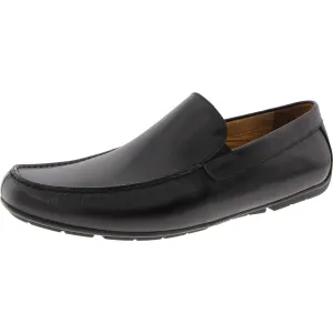 Mens Laceless Leather Driving Moccasins