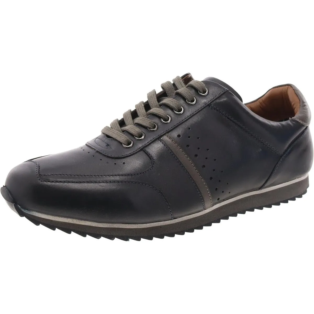 Mens Leather Lifestyle Casual And Fashion Sneakers