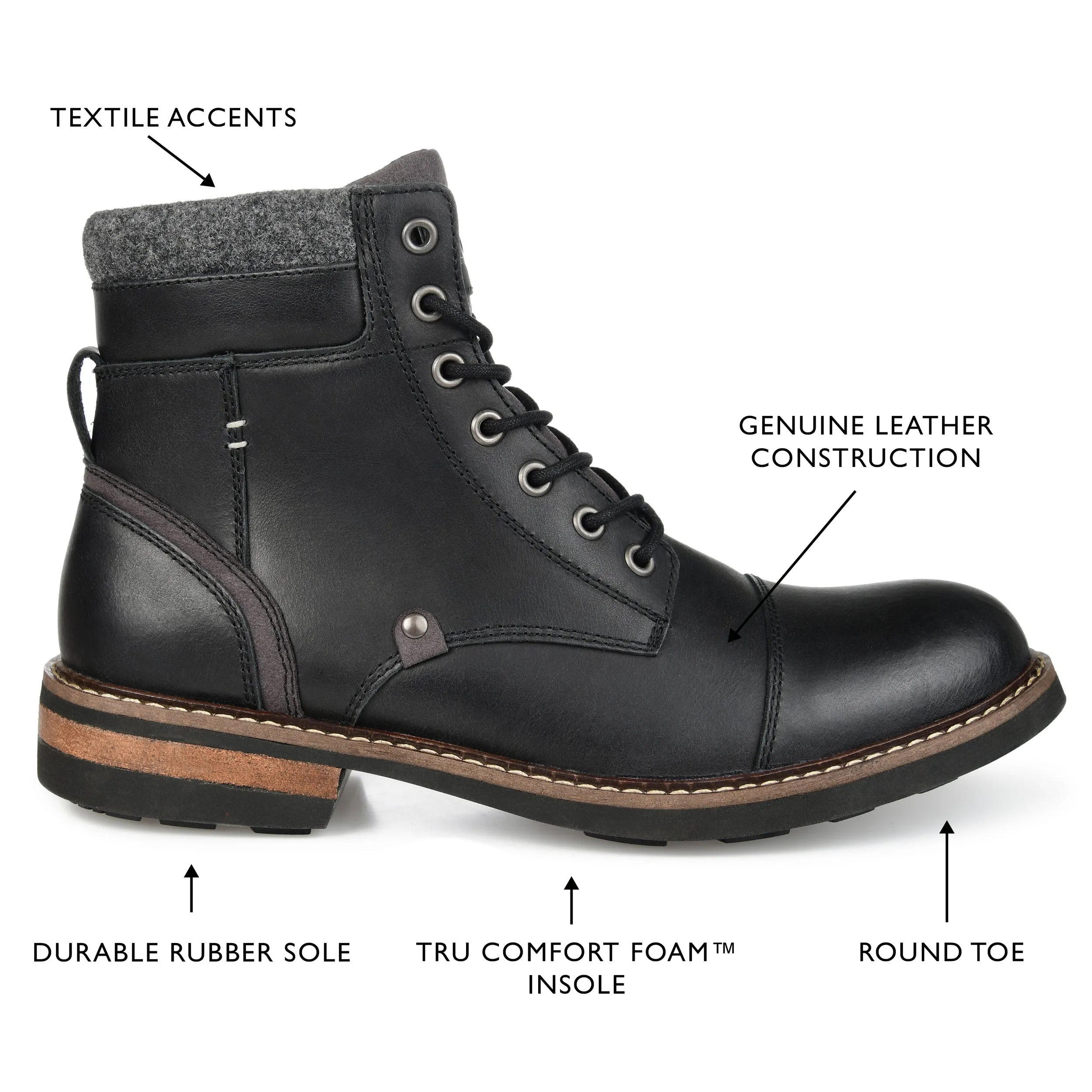 Territory Yukon Cap Toe Ankle Boot