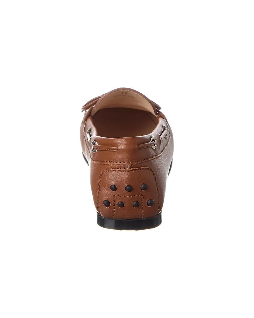 TOD��s Knot Detail Leather Loafer