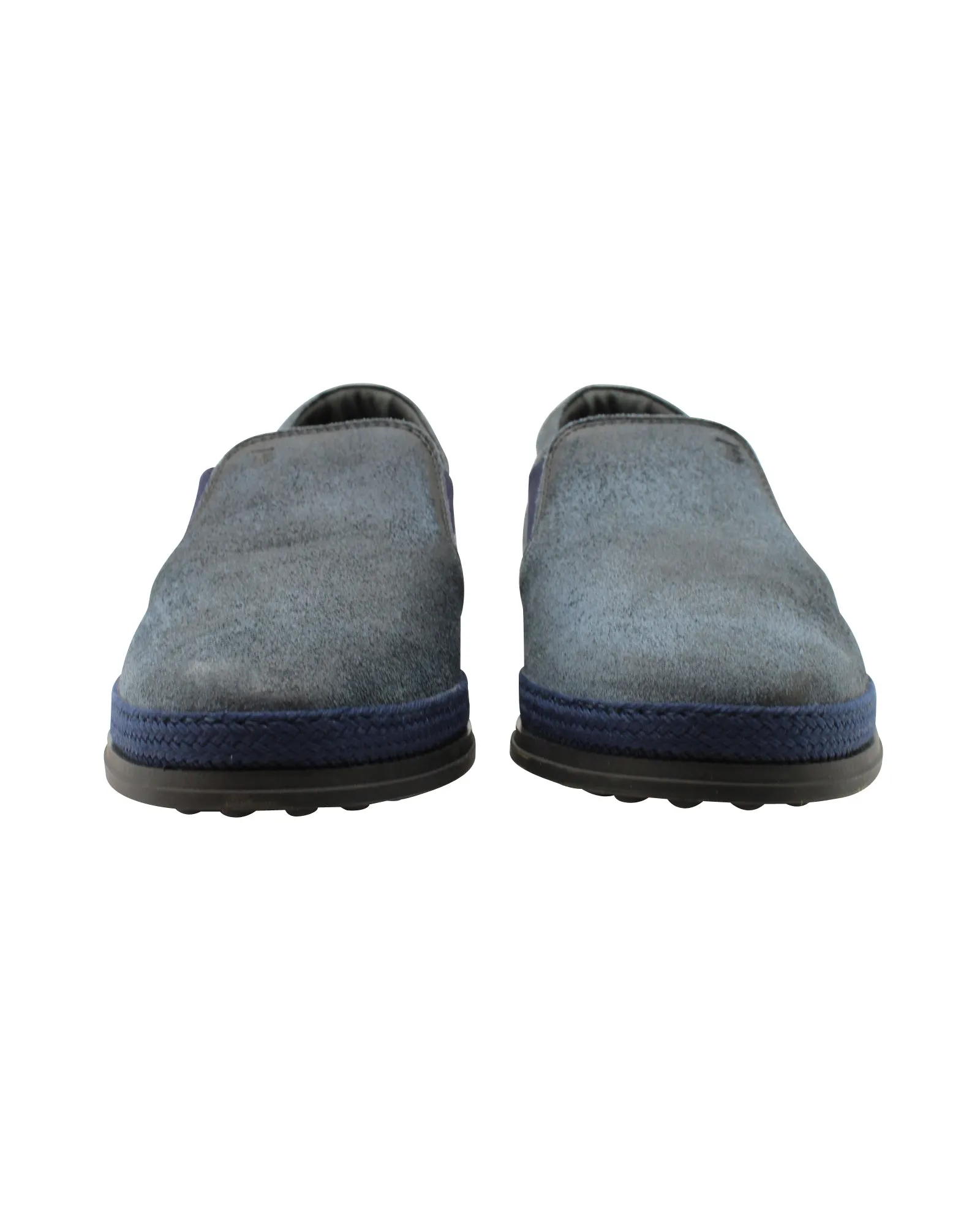 Tod's Slip-on Loafers in Navy Blue Suede