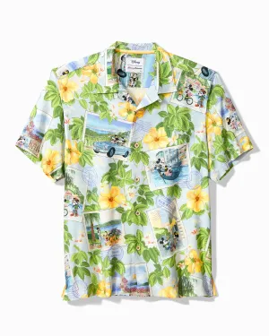 Tommy Bahama Disney Postcard to Paradise Camp Shirt