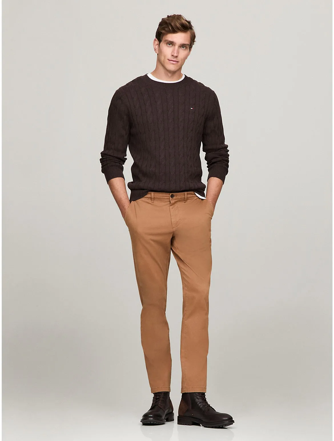 Tommy Hilfiger Men's Slim Fit THFlex Tommy Chino