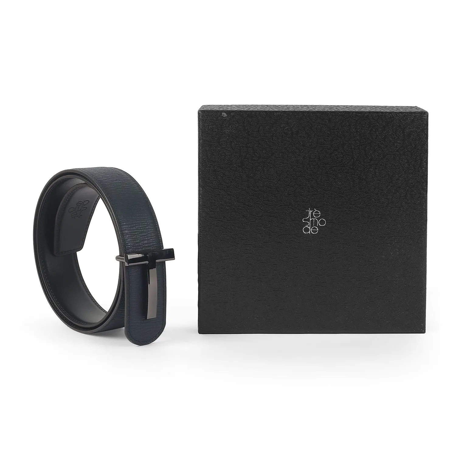 Tresmode Tee Blue Men's Leather Belt