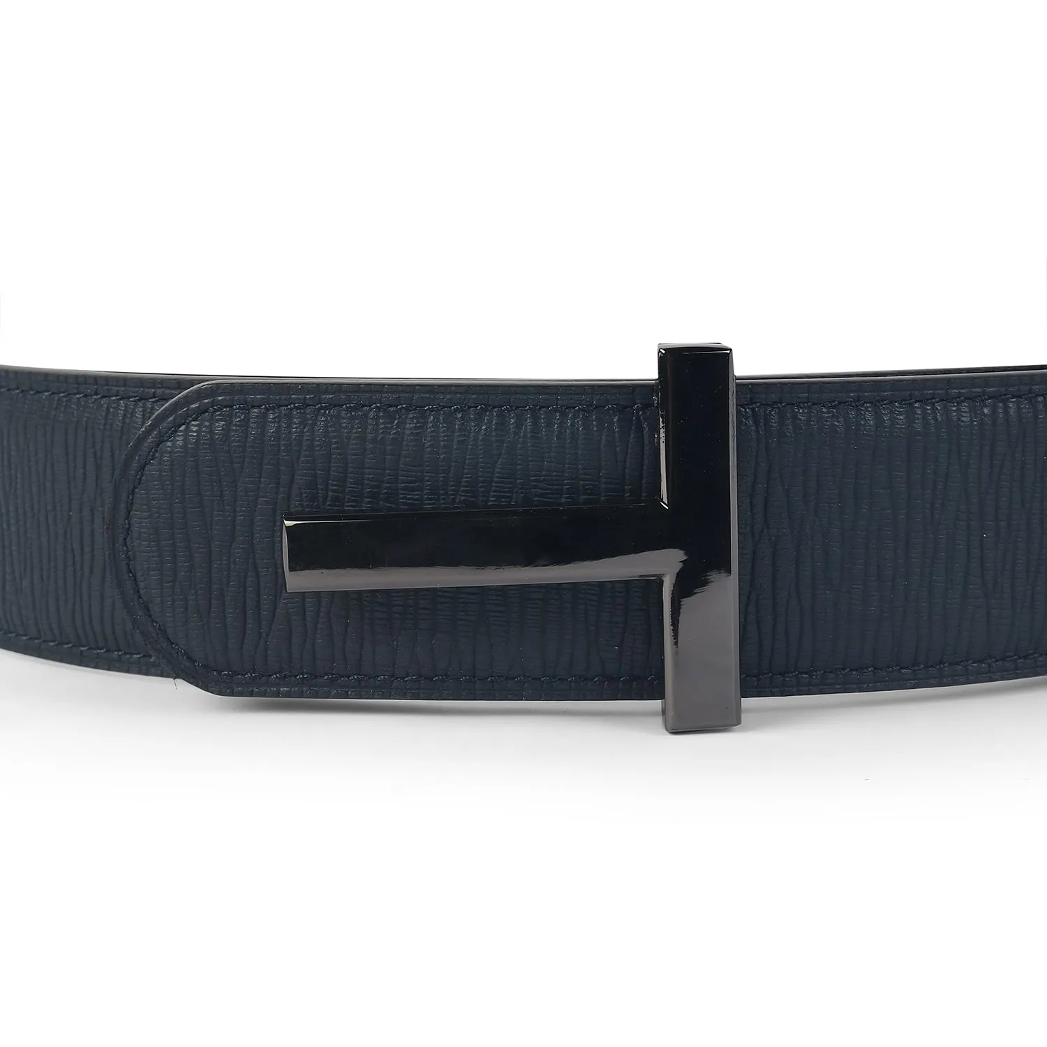 Tresmode Tee Blue Men's Leather Belt