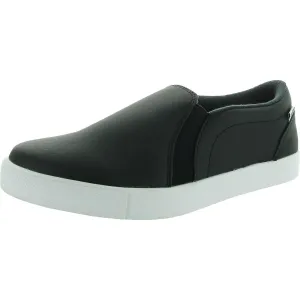 Tustin Fusion Womens Mixed Media Faux Leather Slip-On Sneakers