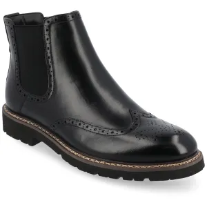 Vance Co. Hogan Wingtip Chelsea Boot