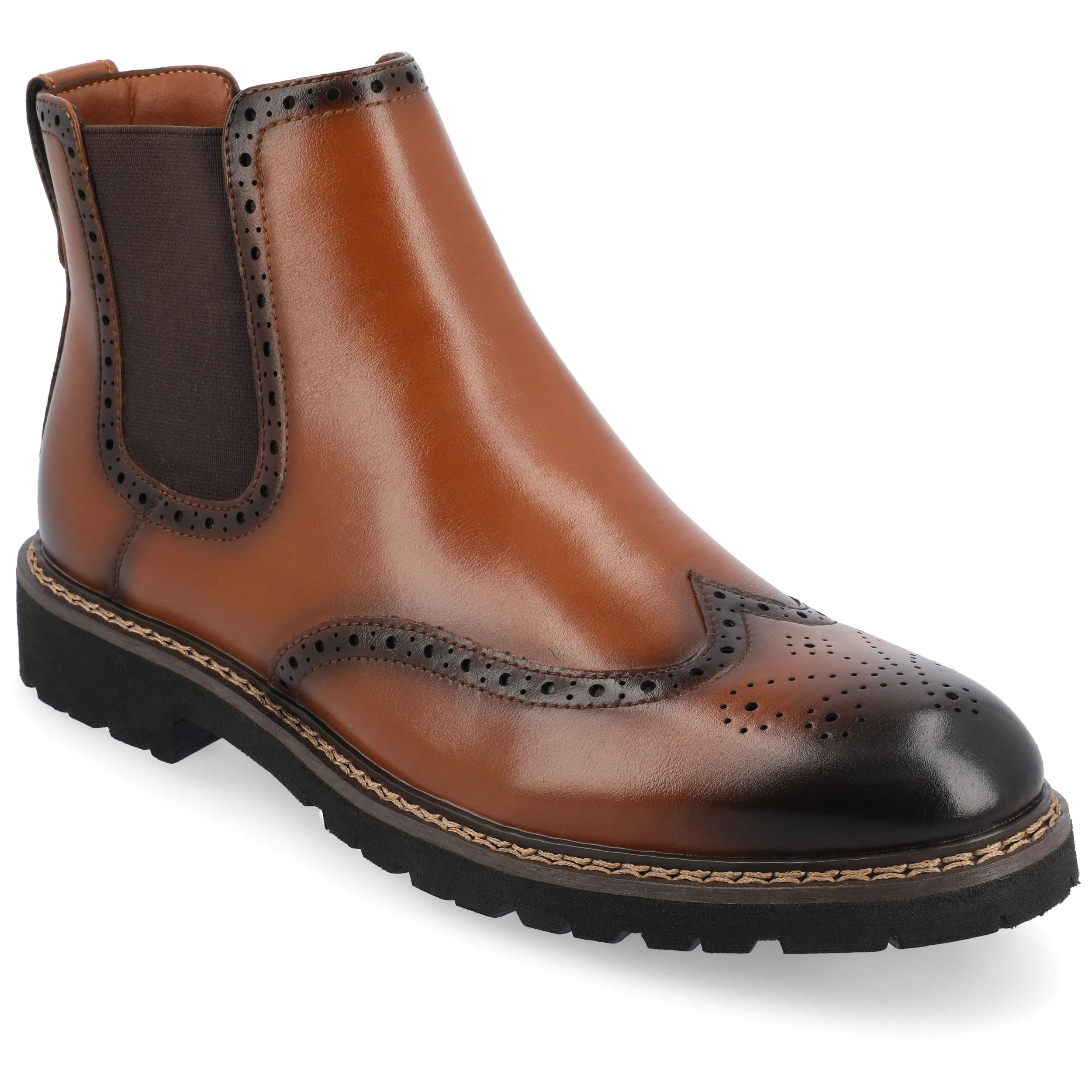 Vance Co. Hogan Wingtip Chelsea Boot