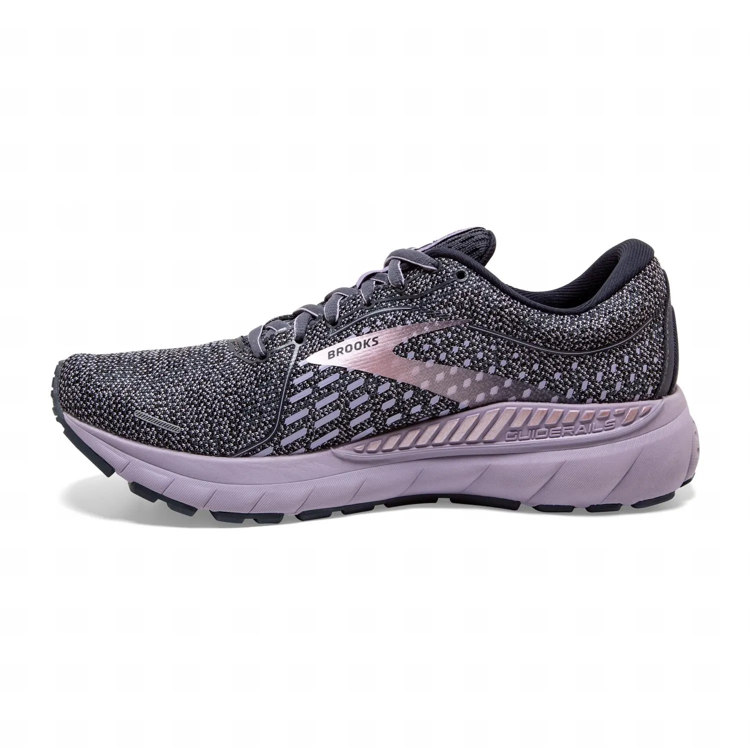 Women's Adrenaline Gts 21 Running Shoes - B/medium Width In Ombre/lavender/metallic