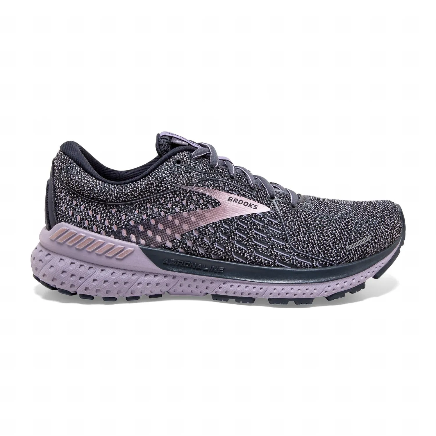 Women's Adrenaline Gts 21 Running Shoes - B/medium Width In Ombre/lavender/metallic