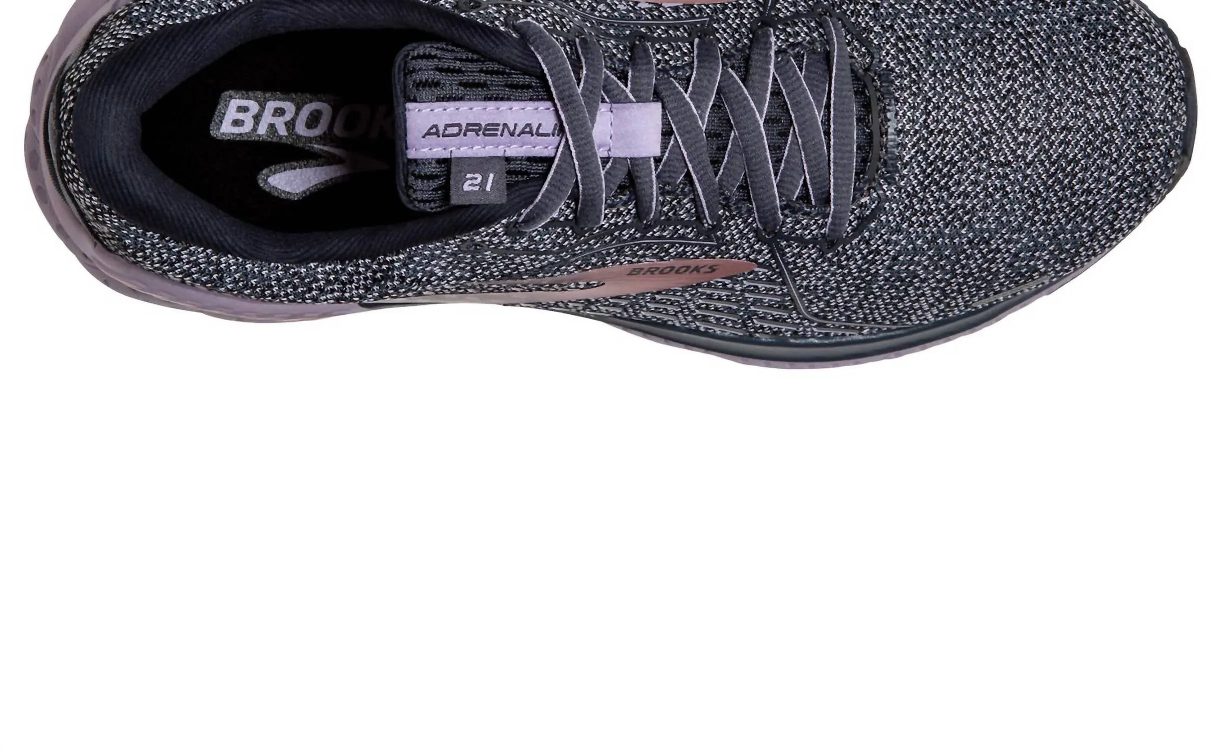 Women's Adrenaline Gts 21 Running Shoes - B/medium Width In Ombre/lavender/metallic