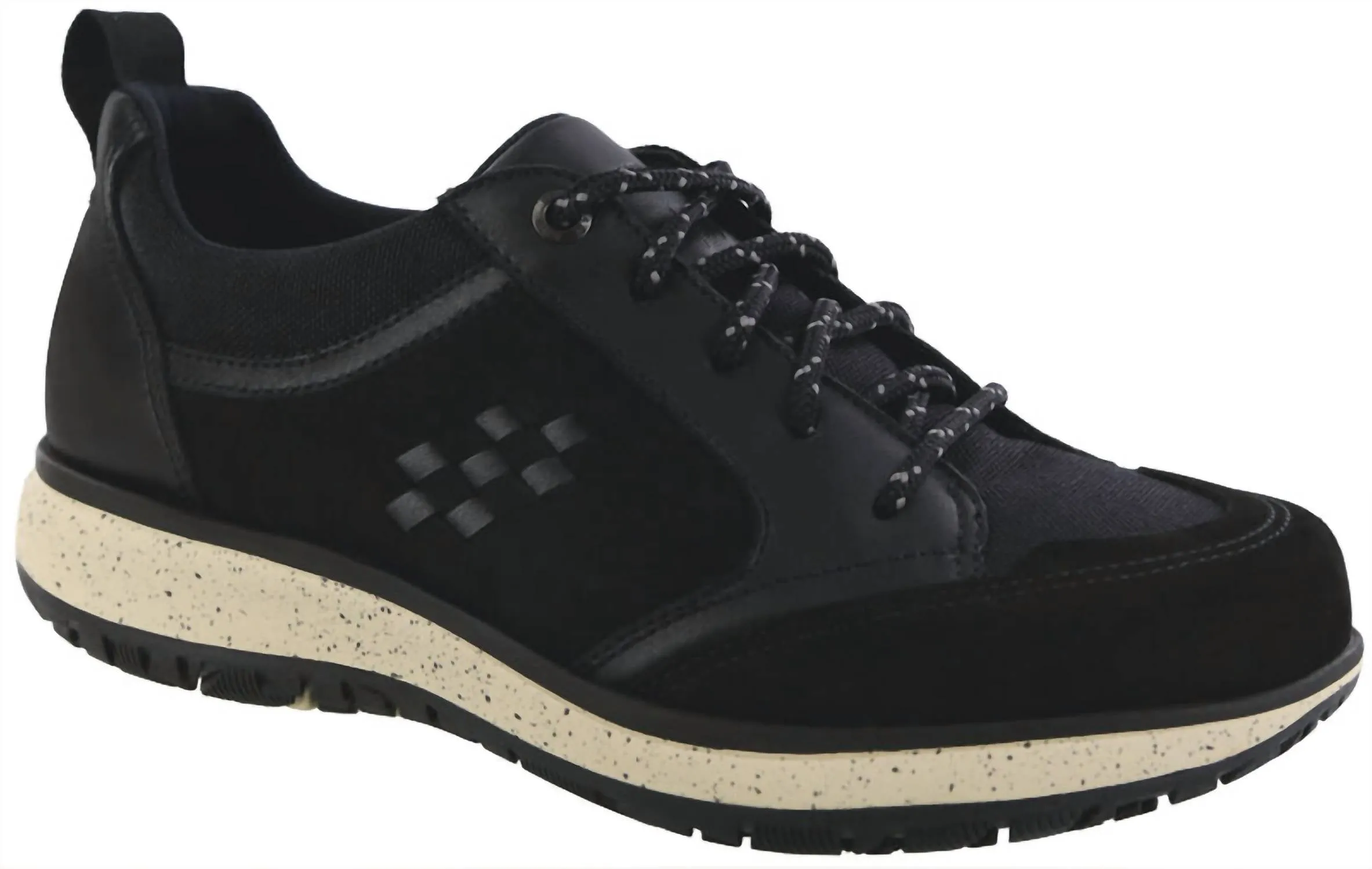 Women's Boulder Lace Up Sneaker - Medium Width In Black Ash