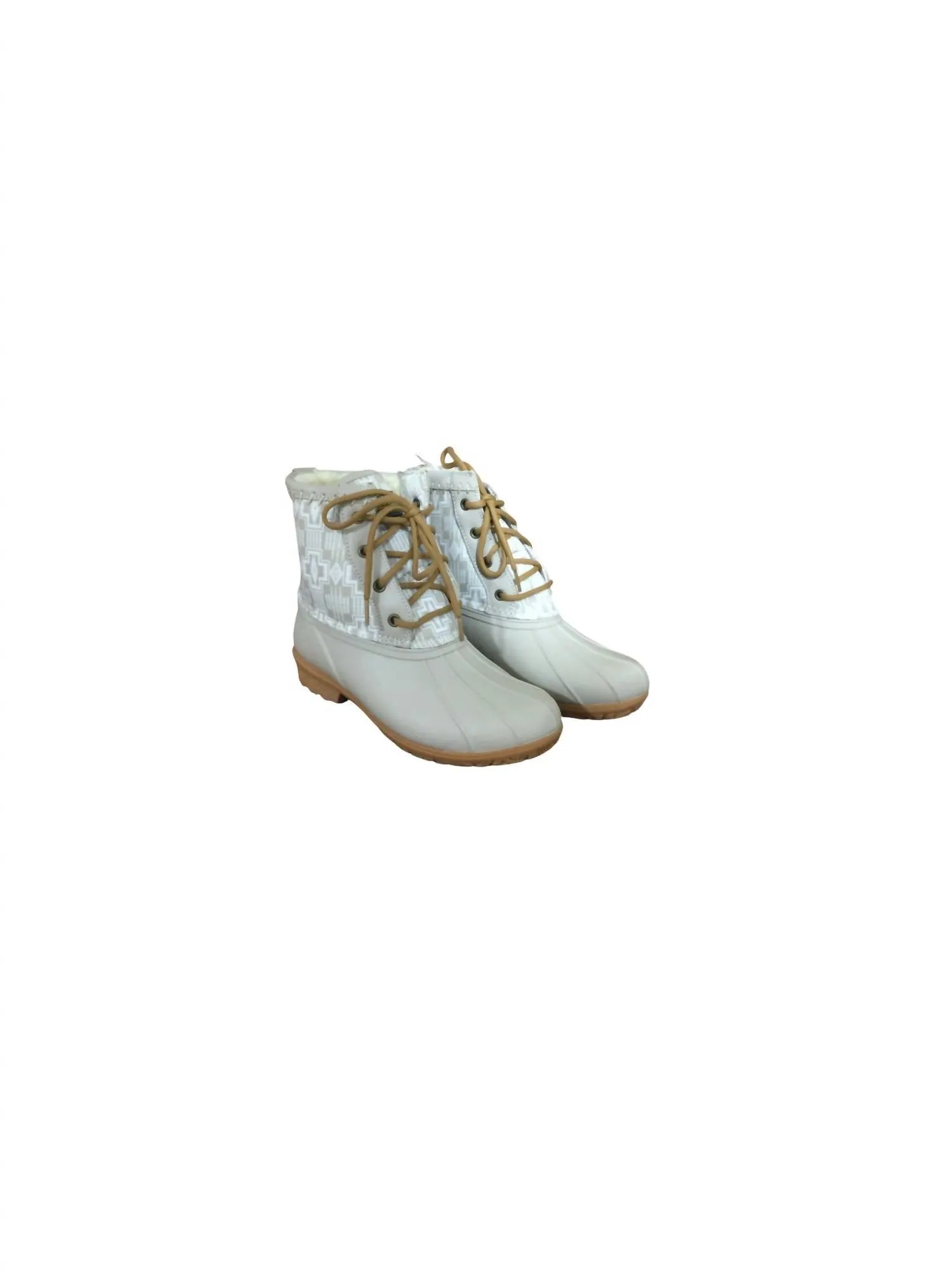 Women’S Classic Harding Print Duck Winter Boots In Taupe