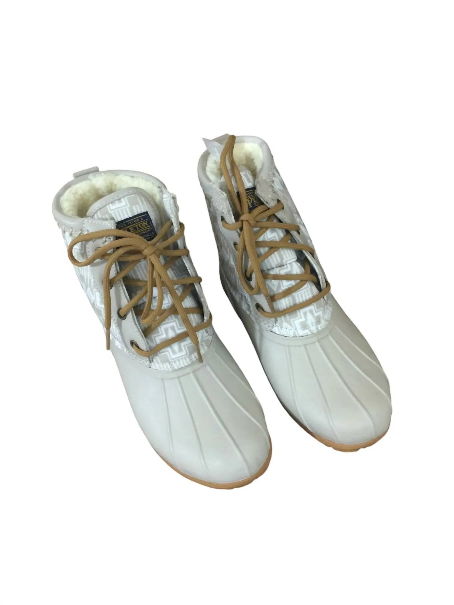 Women’S Classic Harding Print Duck Winter Boots In Taupe
