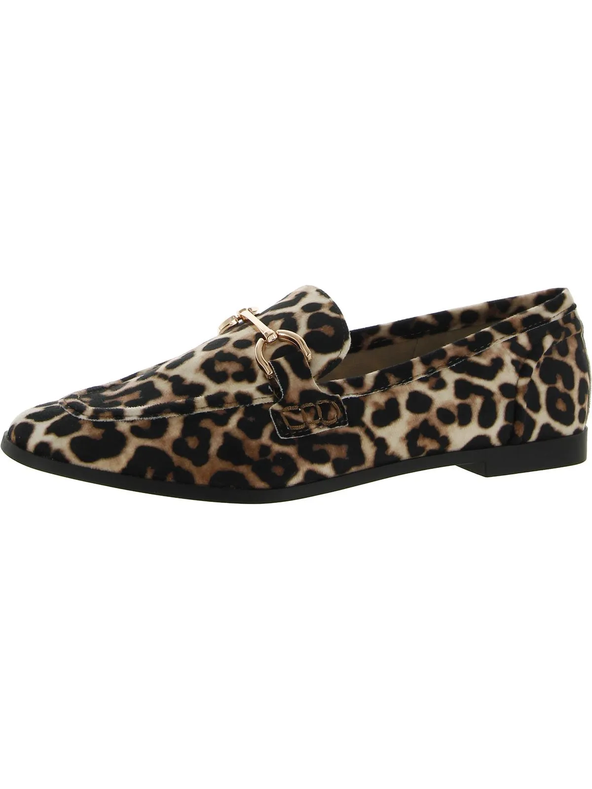 Womens Cushioned Footbed Horsebit Loafers