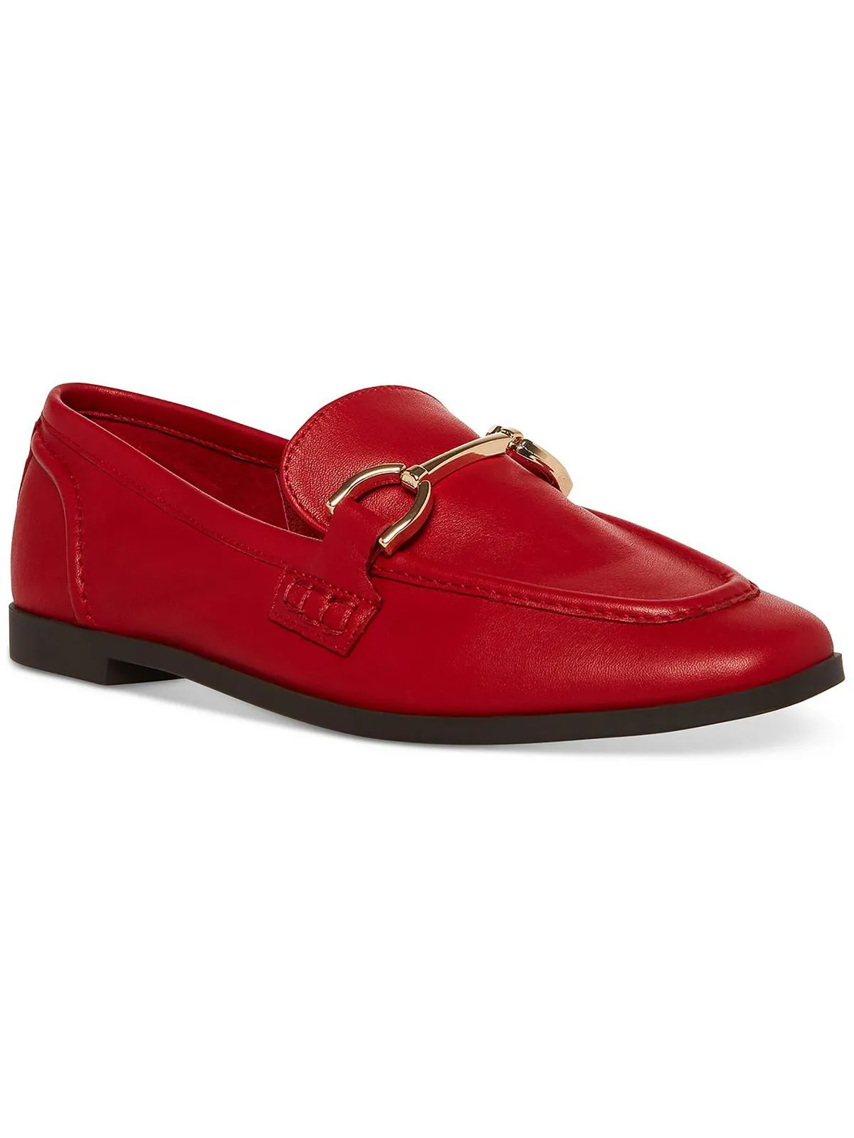 Womens Cushioned Footbed Horsebit Loafers