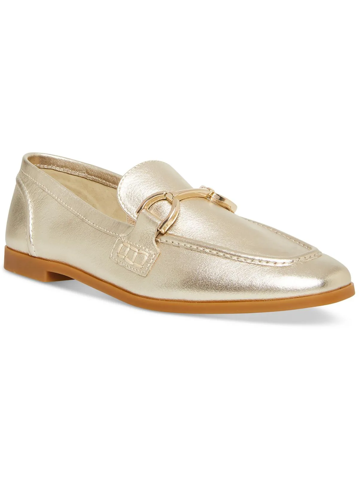 Womens Cushioned Footbed Horsebit Loafers