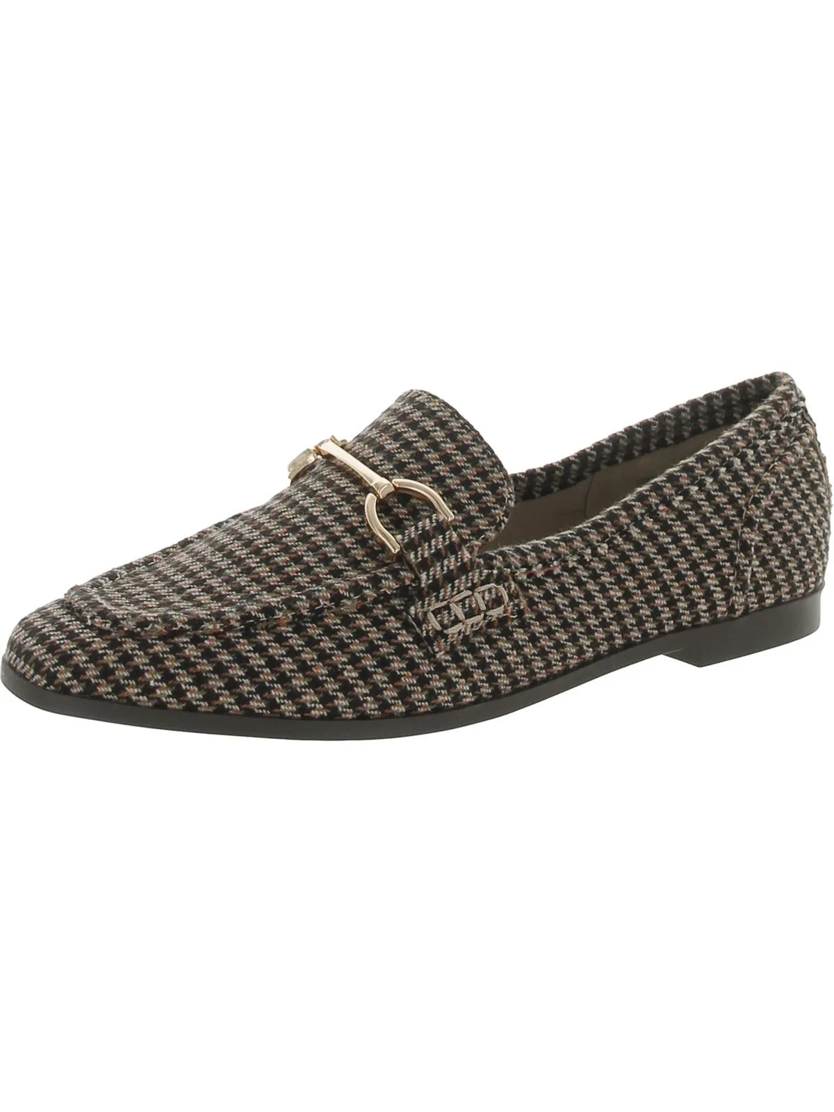 Womens Cushioned Footbed Horsebit Loafers
