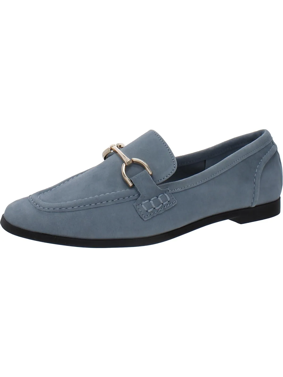 Womens Cushioned Footbed Horsebit Loafers