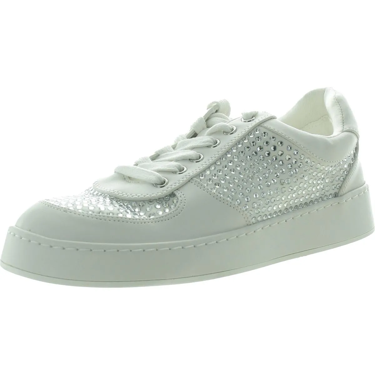 Womens Embellished Faux Leather Casual And Fashion Sneakers