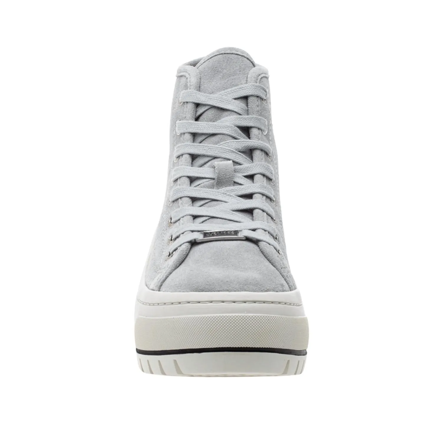 Women's Gracie Platform Sneaker In Light Grey Suede